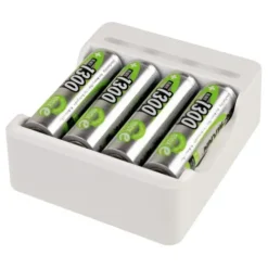 ANSMANN AG Akku-Ladegerät Basic IV + 4× AA 1300mAh^ Akku-ladegeräte