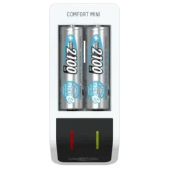 ANSMANN AG Akku-Ladegerät Comfort Mini + 2× AA 2100mAh^ Akku-ladegeräte