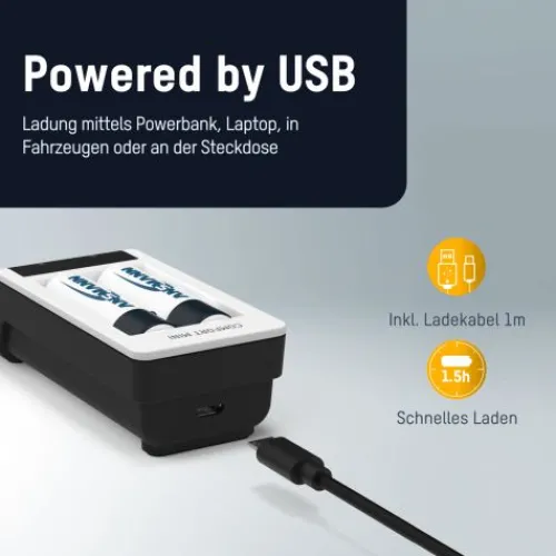 ANSMANN AG Akku-Ladegerät Comfort Mini^ Akku-ladegeräte