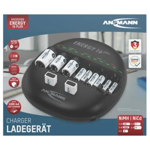 ANSMANN AG Akku-Ladegerät Energy 16 plus^ Akku-ladegeräte