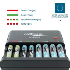 ANSMANN AG Akku-Ladegerät Powerline 8^ Akku-ladegeräte