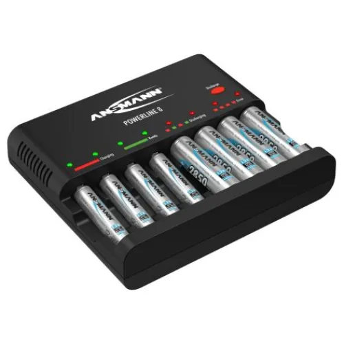 ANSMANN AG Akku-Ladegerät Powerline 8^ Akku-ladegeräte