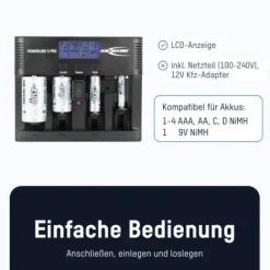 ANSMANN AG Akku-Ladegerät Powerline 5 Pro^ Akku-ladegeräte