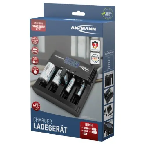 ANSMANN AG Akku-Ladegerät Powerline 5 Pro^ Akku-ladegeräte