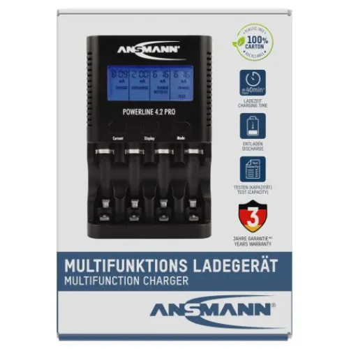 ANSMANN AG Akku-Ladegerät Powerline 4.2 Pro^ Akku-ladegeräte