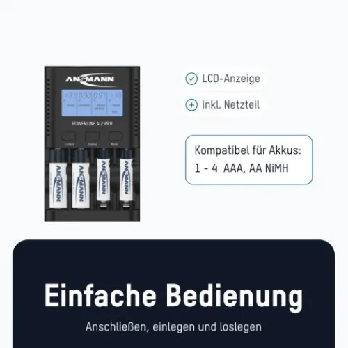 ANSMANN AG Akku-Ladegerät Powerline 4.2 Pro^ Akku-ladegeräte
