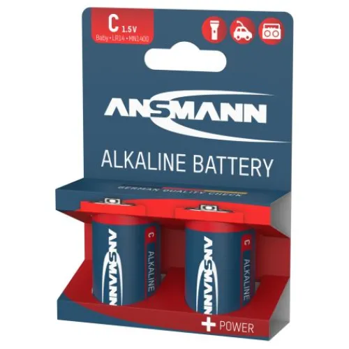 ANSMANN AG Alkaline Batterie Baby C / LR14 2er Papierblister^ Batterien