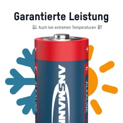 ANSMANN AG Alkaline Batterie Baby C / LR14 2er Papierblister^ Batterien