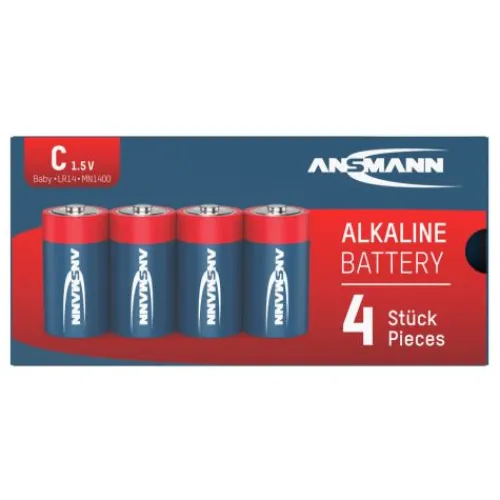 ANSMANN AG Alkaline Batterie Baby C / LR14 4er Karton^ Batterien