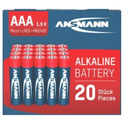 ANSMANN AG Alkaline Batterie Micro AAA / LR03 20er Box^ Batterien