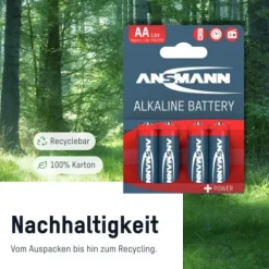 ANSMANN AG Alkaline Batterie Mignon AA / LR6 8er Karton^ Batterien