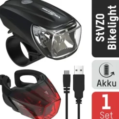 ANSMANN AG Bikelight Combo LED wiederaufladbar^ Fahrrad-lampen