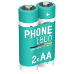 ANSMANN AG Dect NiMH Akku Mignon AA Typ 1800 (min. 1600 mAh) maxE 2er Papierblister^ Akkus
