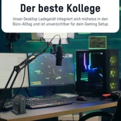 ANSMANN AG Desktop Charger mit Display DC5140PD 140W / 5 A / 140 W / 5 Port^ Usb-ladegeräte