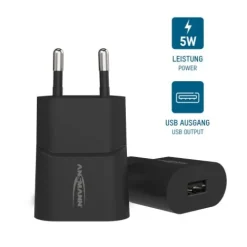 ANSMANN AG Home Charger HC105 schwarz / 1 A / 5 W / 1 Port^ Usb-ladegeräte