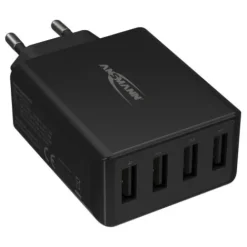 ANSMANN AG Home Charger HC430 schwarz / 6 A / 30 W / 4 Port^ Usb-ladegeräte