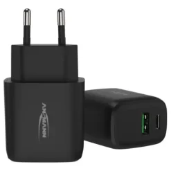 ANSMANN AG Home Charger HC218PD schwarz / 3 A / 20 W / 2 Port^ Usb-ladegeräte