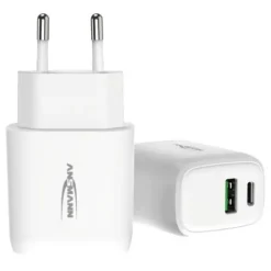 ANSMANN AG Home Charger HC218PD weiß / 3 A / 20 W / 2 Port^ Usb-ladegeräte