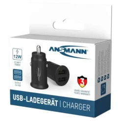 ANSMANN AG In-Car-Charger CC212 / 2,4 A / 12 W / 2 Port^ Usb-ladegeräte