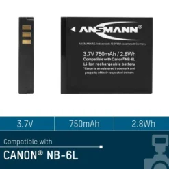 ANSMANN AG Kamera-Akku A-Can NB 6 L^ Kamera-akkus