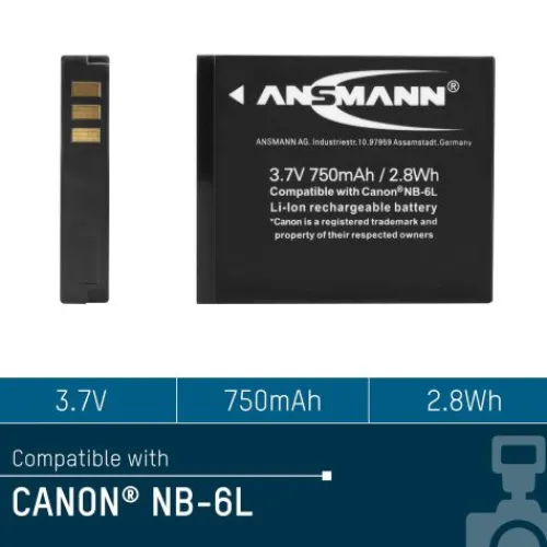 ANSMANN AG Kamera-Akku A-Can NB 6 L^ Kamera-akkus