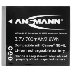 ANSMANN AG Kamera-Akku A-Can NB 4 L^ Kamera-akkus