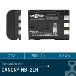 ANSMANN AG Kamera-Akku A-Can NB 2 LH^ Kamera-akkus