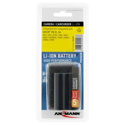 ANSMANN AG Kamera-Akku A-Nik EN EL 3e^ Kamera-akkus
