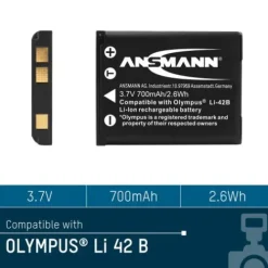 ANSMANN AG Kamera-Akku A-Oly LI 42B^ Kamera-akkus