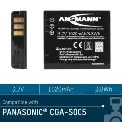 ANSMANN AG Kamera-Akku A-Pan CGA S 005^ Kamera-akkus
