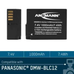 ANSMANN AG Kamera-Akku A-PAN DMW-BLC12^ Kamera-akkus