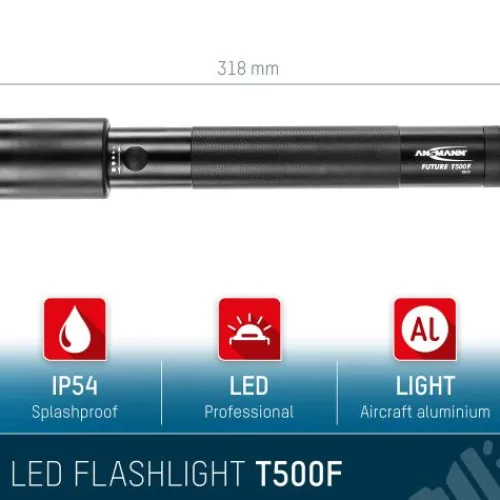 ANSMANN AG LED Taschenlampe Future T500F batteriebetrieben^ Taschenlampen
