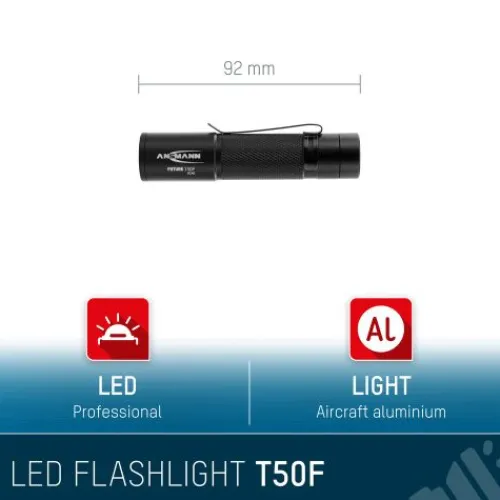 ANSMANN AG LED Taschenlampe T50F batteriebetrieben^ Taschenlampen