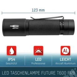 ANSMANN AG LED Taschenlampe T600FRB wiederaufladbarbatteriebetrieben^ Taschenlampen