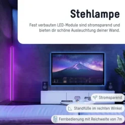 ANSMANN AG LED-Boden-Eckenleuchte RGB kabelgebunden^ Nachtlichter