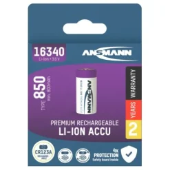 ANSMANN AG Li-Ion Akku 16340 / RCR123 850 mAh^ Akkus