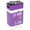 ANSMANN AG Li-Ion Akku 9V E-Block Typ 400 (min. 340 mAh) 1er Papierblister^ Akkus