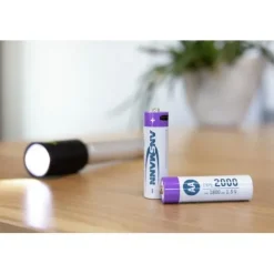 ANSMANN AG Li-Ion Akkus Mignon AA Typ 2000 (min. 1800 mAh) 4er Papierblister^ Akkus