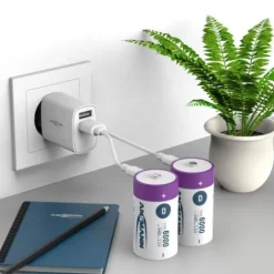 ANSMANN AG Li-Ion Akkus Mono D Typ 6000 (min. 5400 mAh) 2er Papierblister^ Akkus