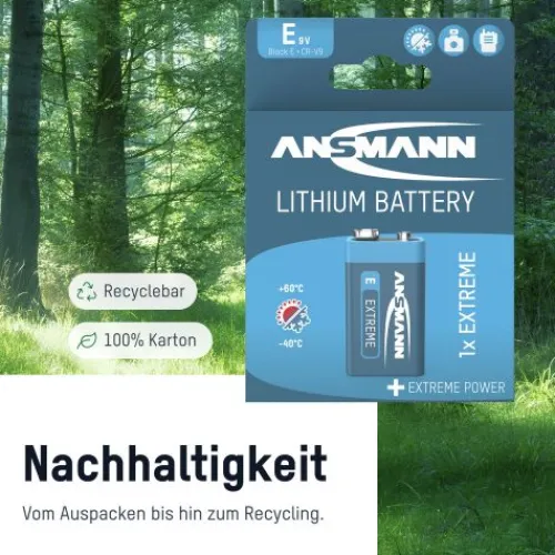 ANSMANN AG Lithium Batterie Block E / 1604LC 1er Blister^ Batterien