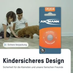 ANSMANN AG Lithium Knopfzelle CR1616^ Knopfzellen Batterien