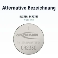ANSMANN AG Lithium Knopfzelle CR2330^ Knopfzellen Batterien