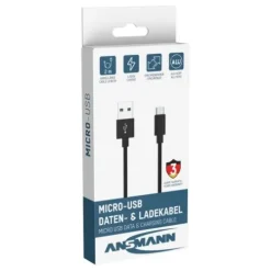 ANSMANN AG Micro-USB Daten- und Ladekabel 200 cm^ Micro-usb