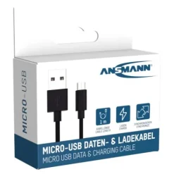 ANSMANN AG Micro-USB Daten und Ladekabel 100 cm^ Micro-usb
