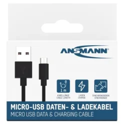 ANSMANN AG Micro-USB Daten und Ladekabel 100 cm^ Micro-usb