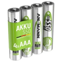 ANSMANN AG NiMH Akku Micro AAA 550 mAh maxE 4er Blister^ Akkus