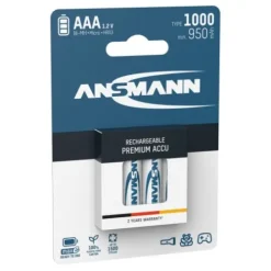 ANSMANN AG NiMH Akku Micro AAA Typ 1000 (min. 950 mAh) 4er Blister^ Akkus