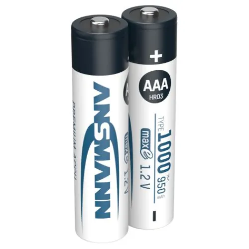 ANSMANN AG NiMH Akku Micro AAA Typ 1000 (min. 950 mAh) 2er Blister^ Akkus