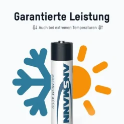 ANSMANN AG NiMH Akku Micro AAA Typ 1000 (min. 950 mAh) 2er Blister^ Akkus