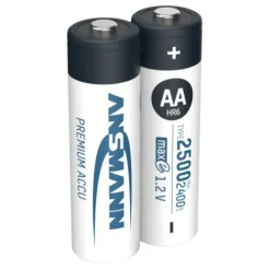 ANSMANN AG NiMH Akku Mignon AA Typ 2500 (min. 2400 mAh) maxE 2er Blister^ Akkus